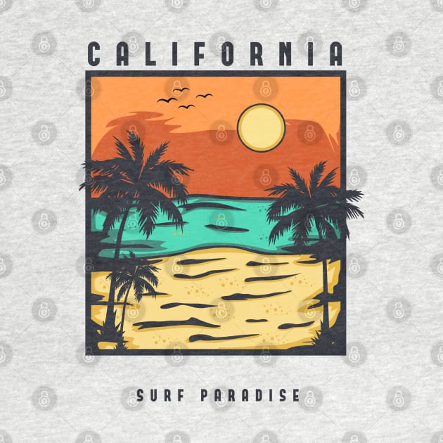 California Surf Paradise by retroparks